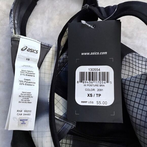 ASICS NWT Posture Sports Bra Women XS - Picture 9 of 9